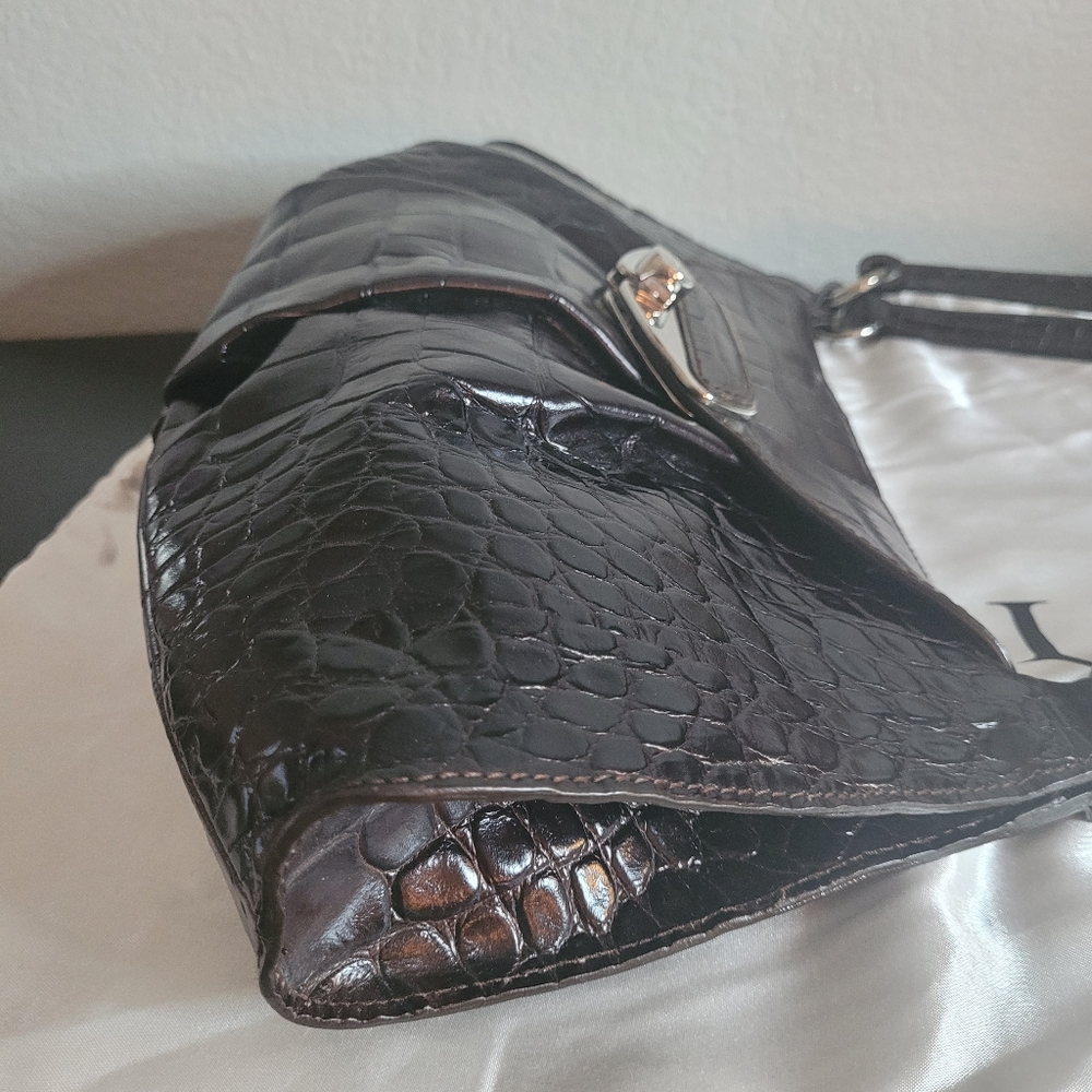 FURLA BRERA CROC SHOULDER BAG - Picture 8 of 13